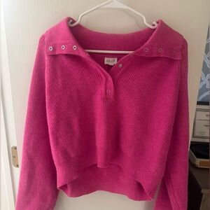 Le Lis Pink Sweater 
half cropped 
never worn